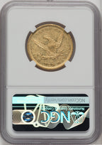 1842 $10 Small Date Liberty Eagle NGC AU53