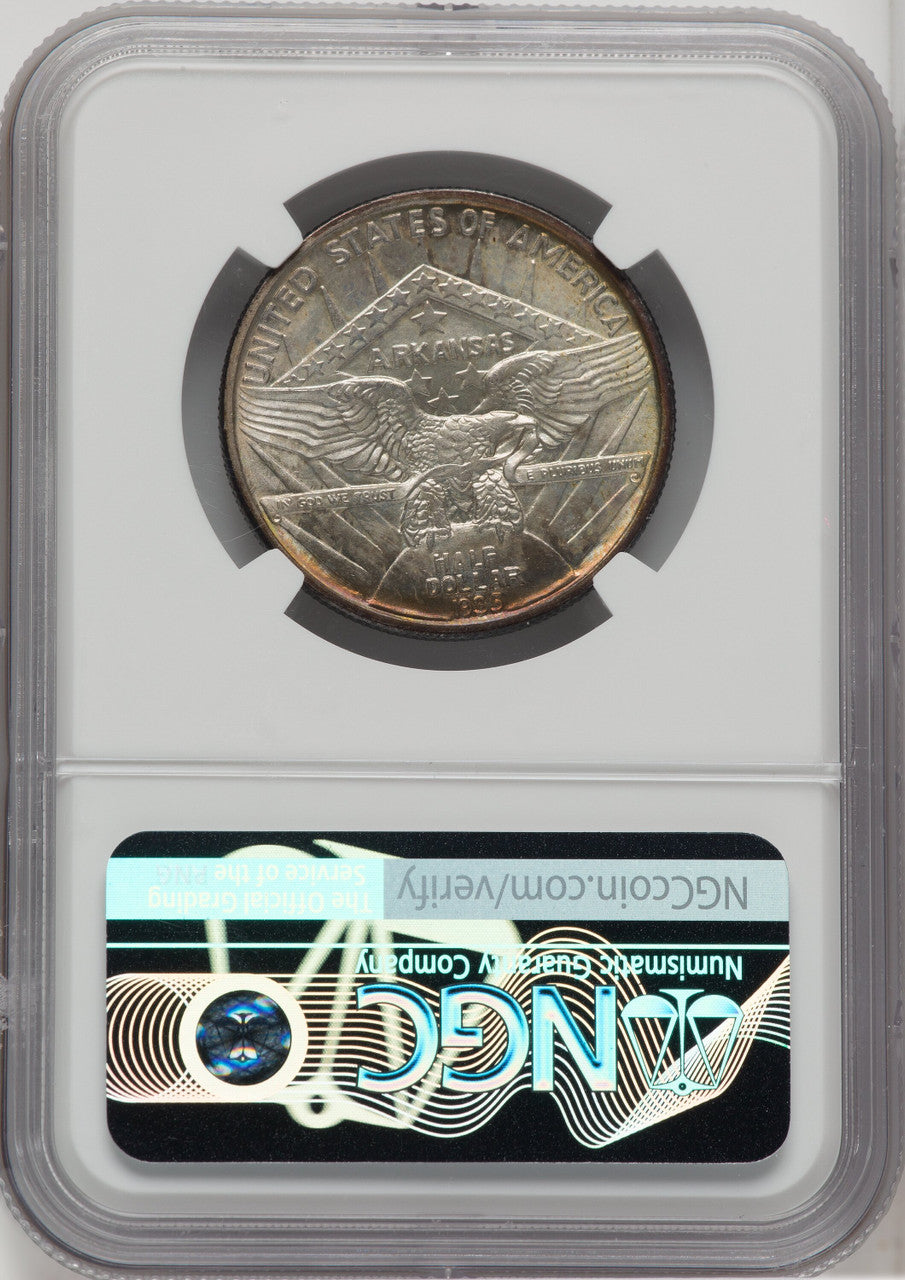 1935 50C Arkansas Commemorative Silver NGC MS67+