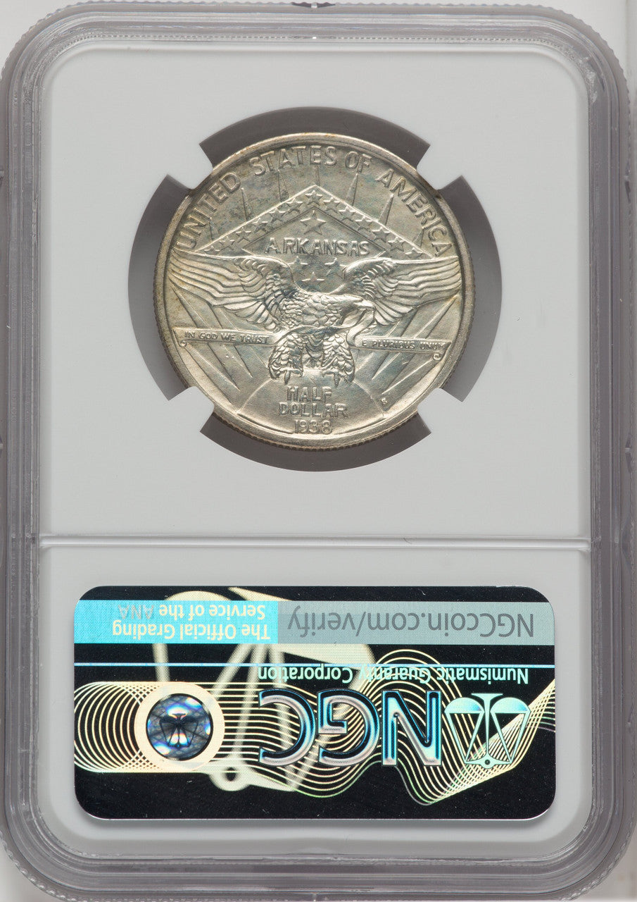 1938-S 50C Arkansas Commemorative Silver NGC MS67