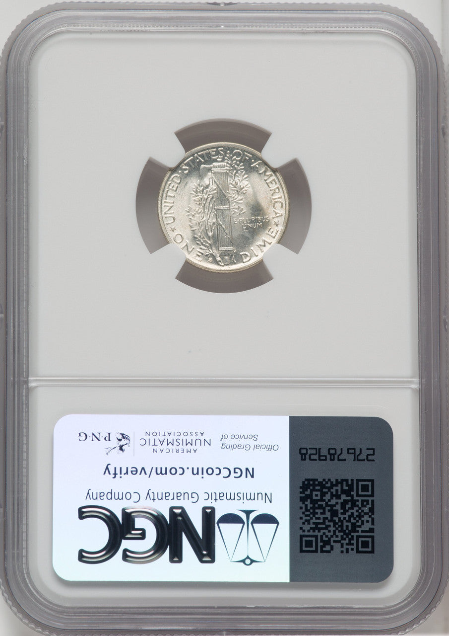 1945-S 10C MICRO S FB Mercury Dime NGC MS67
