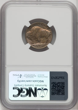 1937-D 5C Three-Legged FS-901 Buffalo Nickel NGC MS64
