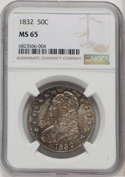 1832 50C Bust Half Dollar NGC MS65