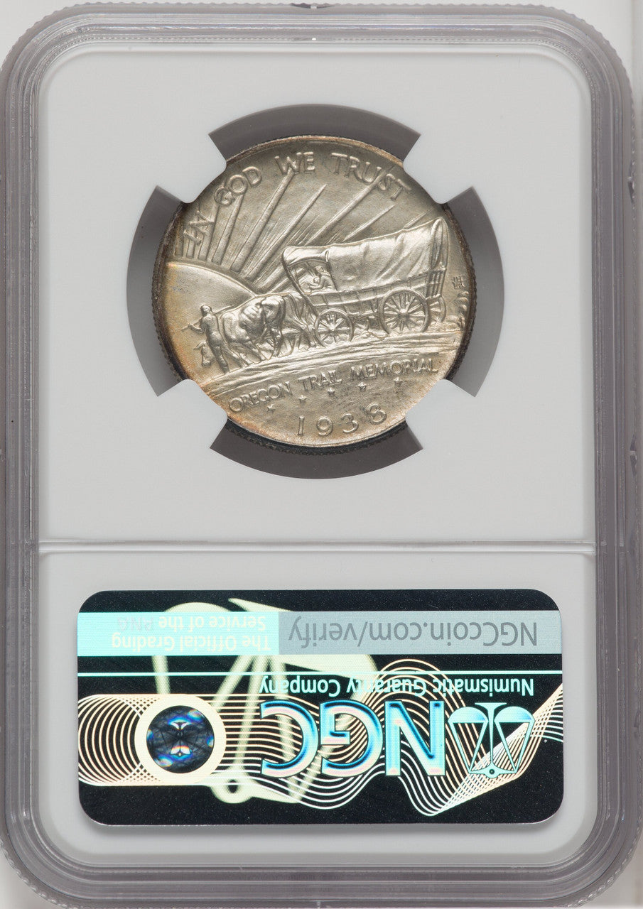 1938 50C Oregon Commemorative Silver NGC MS67+