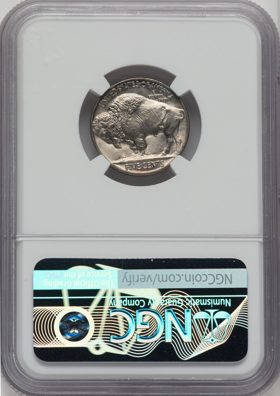 1936 5C CAC Buffalo Nickel NGC MS67+
