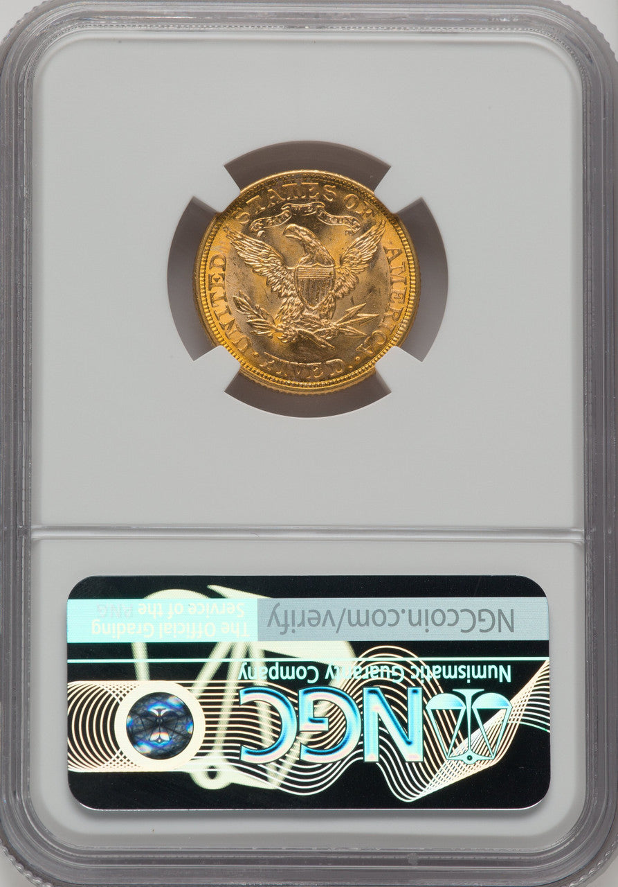 1881 $5 Liberty Half Eagle NGC MS65+