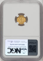1849 G$1 Gold Dollar NGC MS63