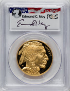 2015-W $50 One-Ounce Gold Buffalo .9999 Fine Gold First Day of Issue - Denver Moy Signature PCGS PR70