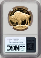 2021-W G$50 Gold Buffalo DCAM Mike Castle Signature NGC PF70
