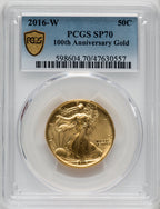 2016-W 50C 24K Gold Half-Ounce PCGS SP70