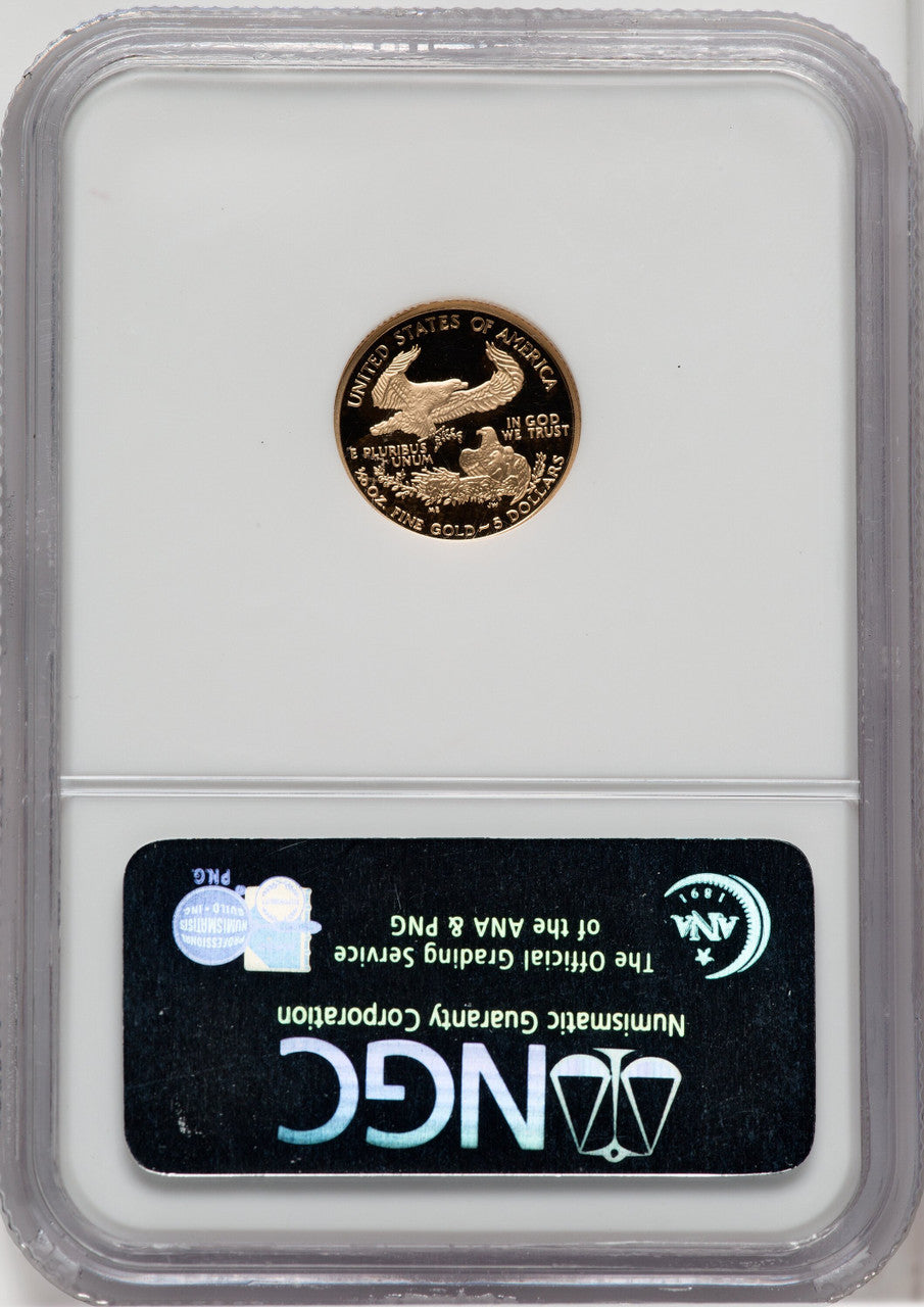 2003-W 4-Coin Set Gold American Eagle Brown Label NGC PF70