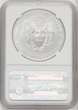 2011-W S$1 Burnished Silver Eagle NGC MS70