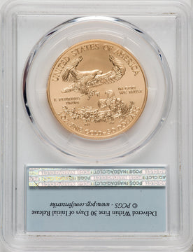 2016-W $50 One-Ounce Gold Eagle First Strike 30th Anniversary PCGS SP70