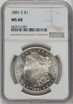 1881-S $1 Morgan Dollar NGC MS68 (762287060)