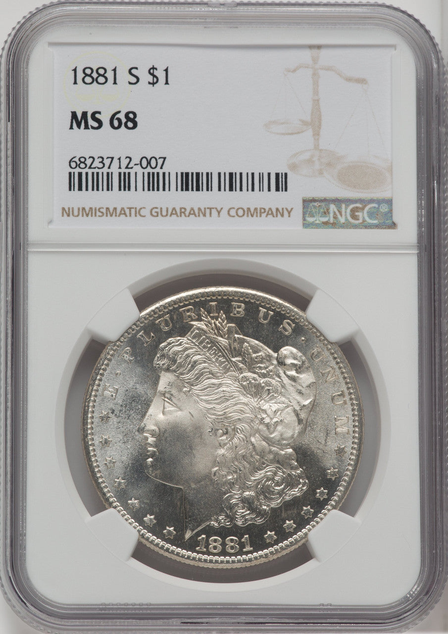 1881-S $1 Morgan Dollar NGC MS68 (762287060)