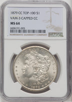 1879-CC $1 VAM 3 Capped Die Morgan Dollar NGC MS64