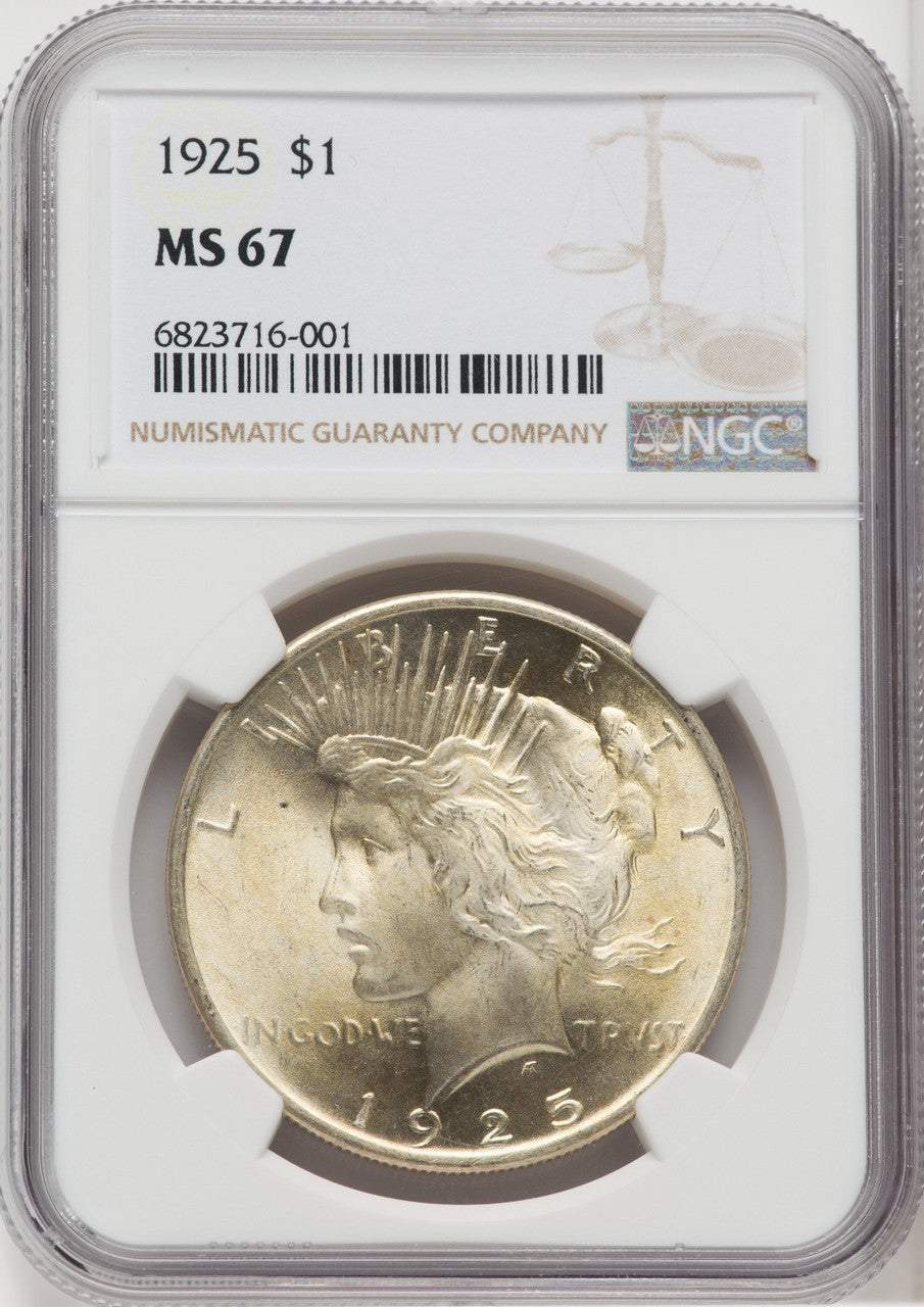 1925 $1 Peace Dollar NGC MS67 (762419009)