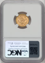 1851 $2.50 Liberty Quarter Eagle NGC MS65