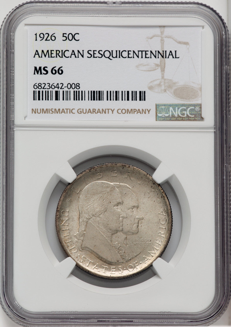 1926 50C Sesquicentennial Commemorative Silver NGC MS66