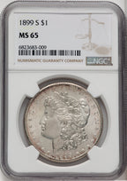 1899-S $1 Morgan Dollar NGC MS65