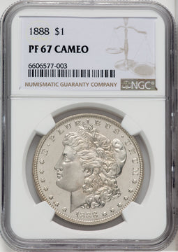 1888 $1 CA Proof Morgan Dollar NGC PR67