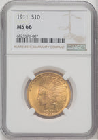 1911 $10 Indian Eagle NGC MS66