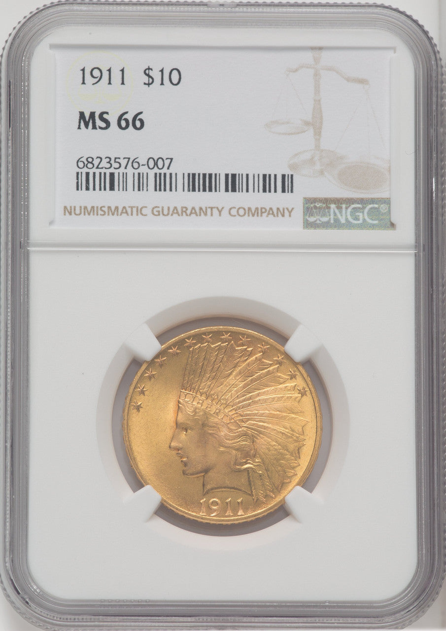 1911 $10 Indian Eagle NGC MS66