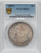 1885-S $1 Morgan Dollar PCGS MS64 (518448048)