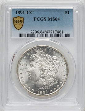 1891-CC Morgan Dollar PCGS MS64