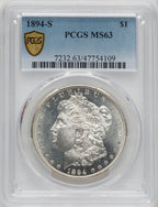 1894-S $1 Morgan Dollar PCGS MS63