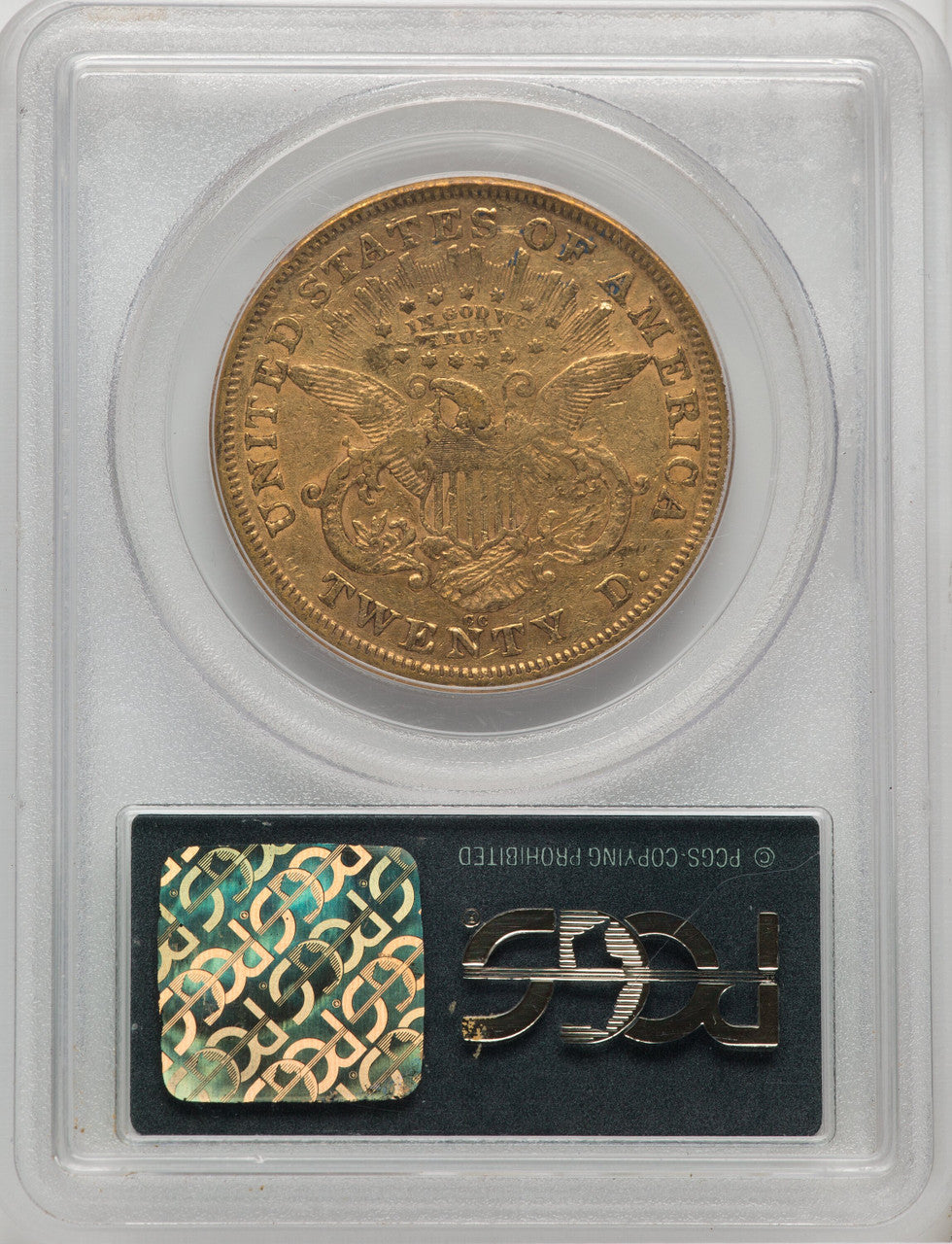1872-CC $20 CAC Liberty Double Eagle PCGS XF40
