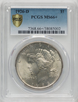 1926-D $1 Peace Dollar PCGS MS66+
