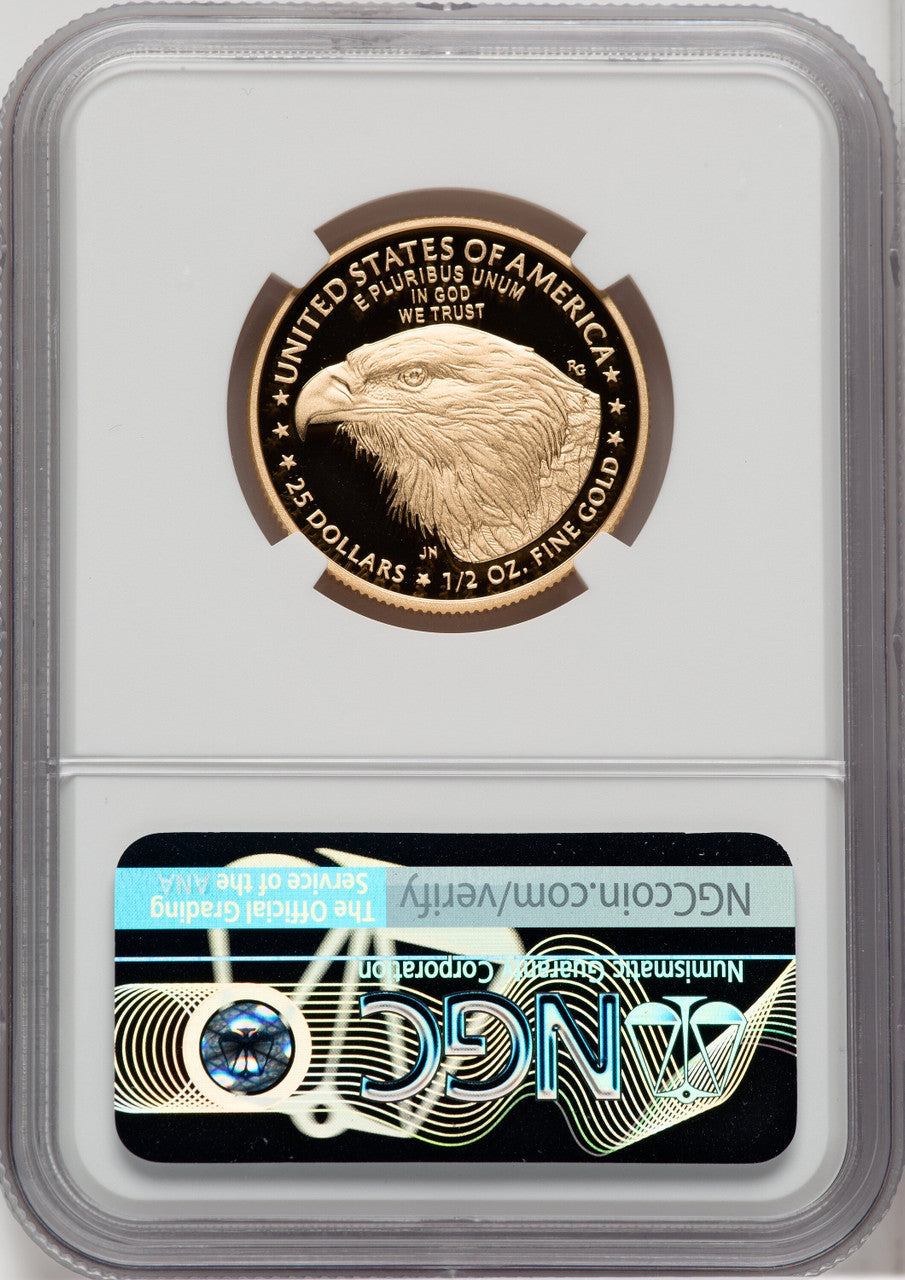 2023-W G$25 Half Ounce Gold Eagle First Strike NGC PF70