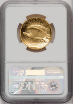 2009 $20 One-Ounce Gold Ultra High Relief Twenty Dollar Mike Castle Signature NGC MS70