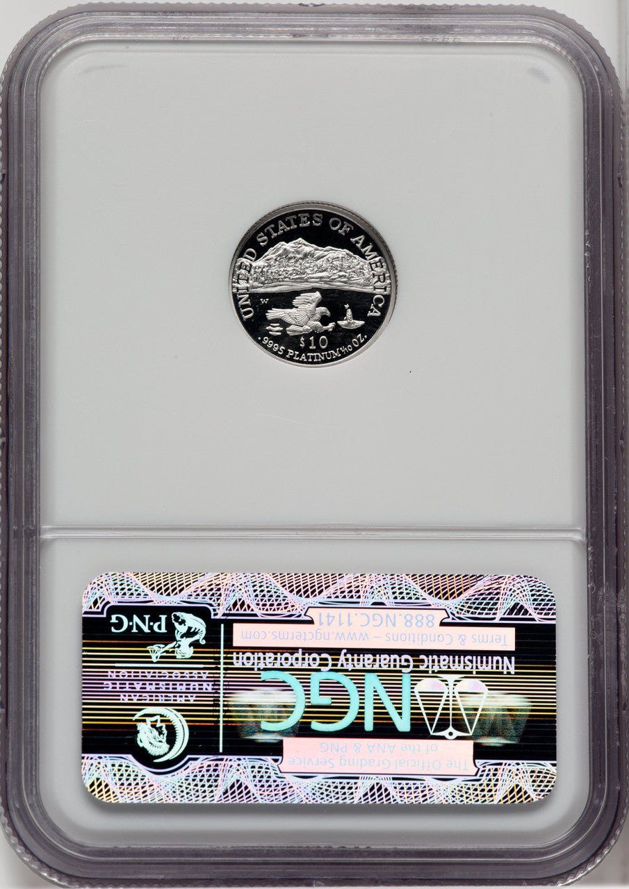 2002-W $10 Tenth-Ounce Platinum Eagle NGC PF70 (764207004)