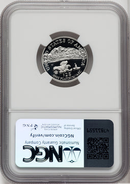 2002-W $25 Quarter-Ounce Platinum Eagle Statue of Liberty Brown Label NGC PF70