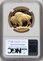 2006-W $50 One-Ounce Gold Buffalo .9999 Fine Gold Mike Castle Signature NGC PF70