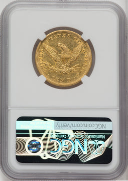 1855-O $10 Liberty Eagle NGC AU55+