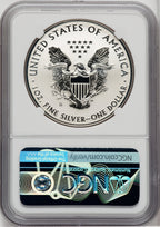 2019-S S$1 Silver Eagle Enhanced Rev First Strike NGC PF70 Ed Moy Signed