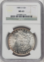 1880-O $1 Morgan Dollar NGC MS63