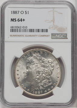 1887-O $1 Morgan Dollar NGC MS64+