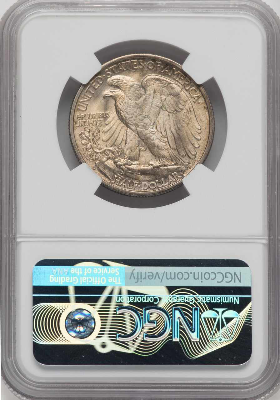 1936-D 50C Walking Liberty Half Dollar NGC MS66