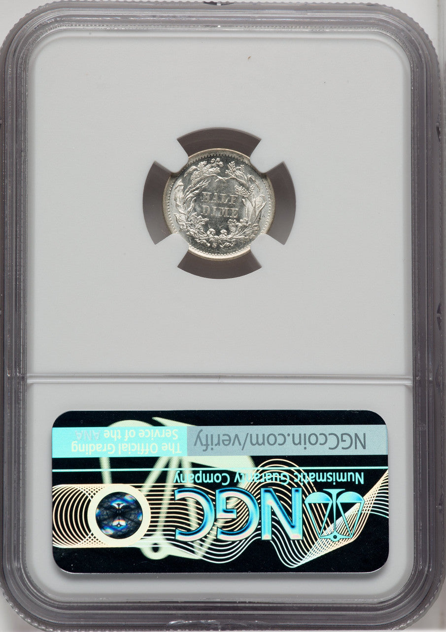 1873-S H10C Seated Half Dime NGC MS66