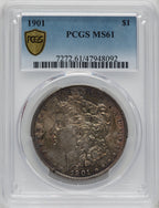 1901 $1 Morgan Dollar PCGS MS61