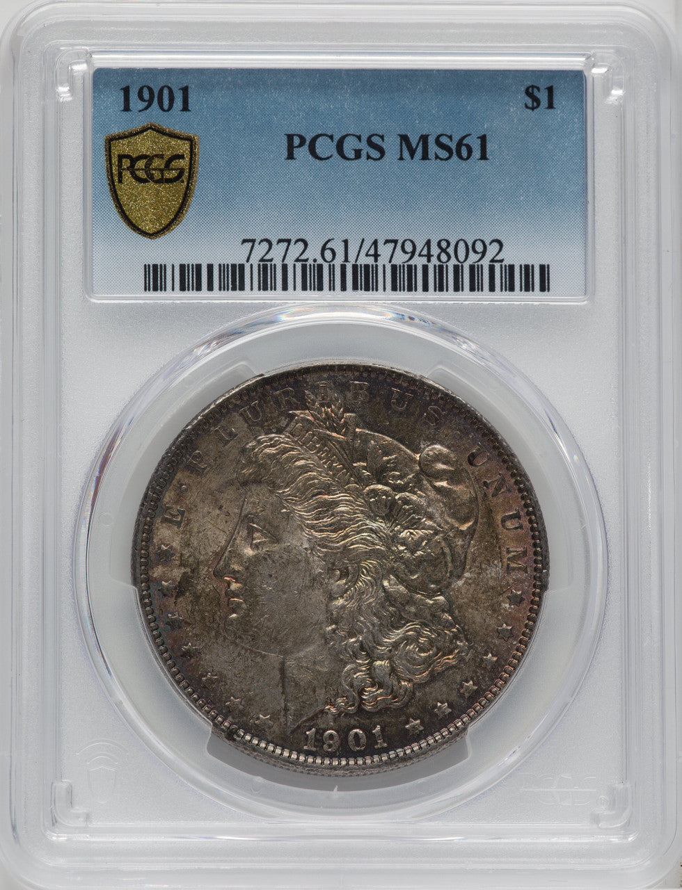 1901 $1 Morgan Dollar PCGS MS61