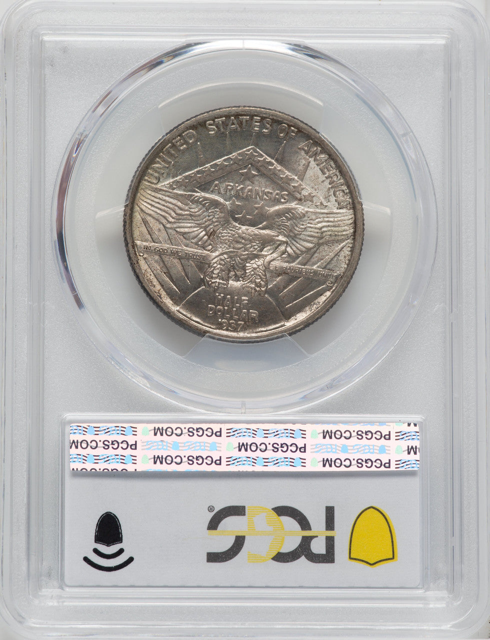 1937 50C Arkansas Commemorative Silver PCGS MS66+