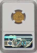 1845-D $2.50 Liberty Quarter Eagle NGC AU55