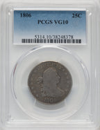 1806 25C Early Quarter PCGS VG10