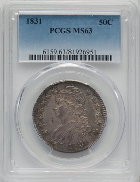 1831 50C Bust Half Dollar PCGS MS63