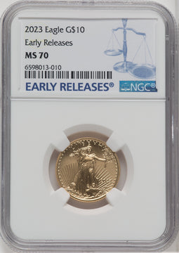 2023 $10 Quarter-Ounce Gold Eagle First Strike NGC MS70