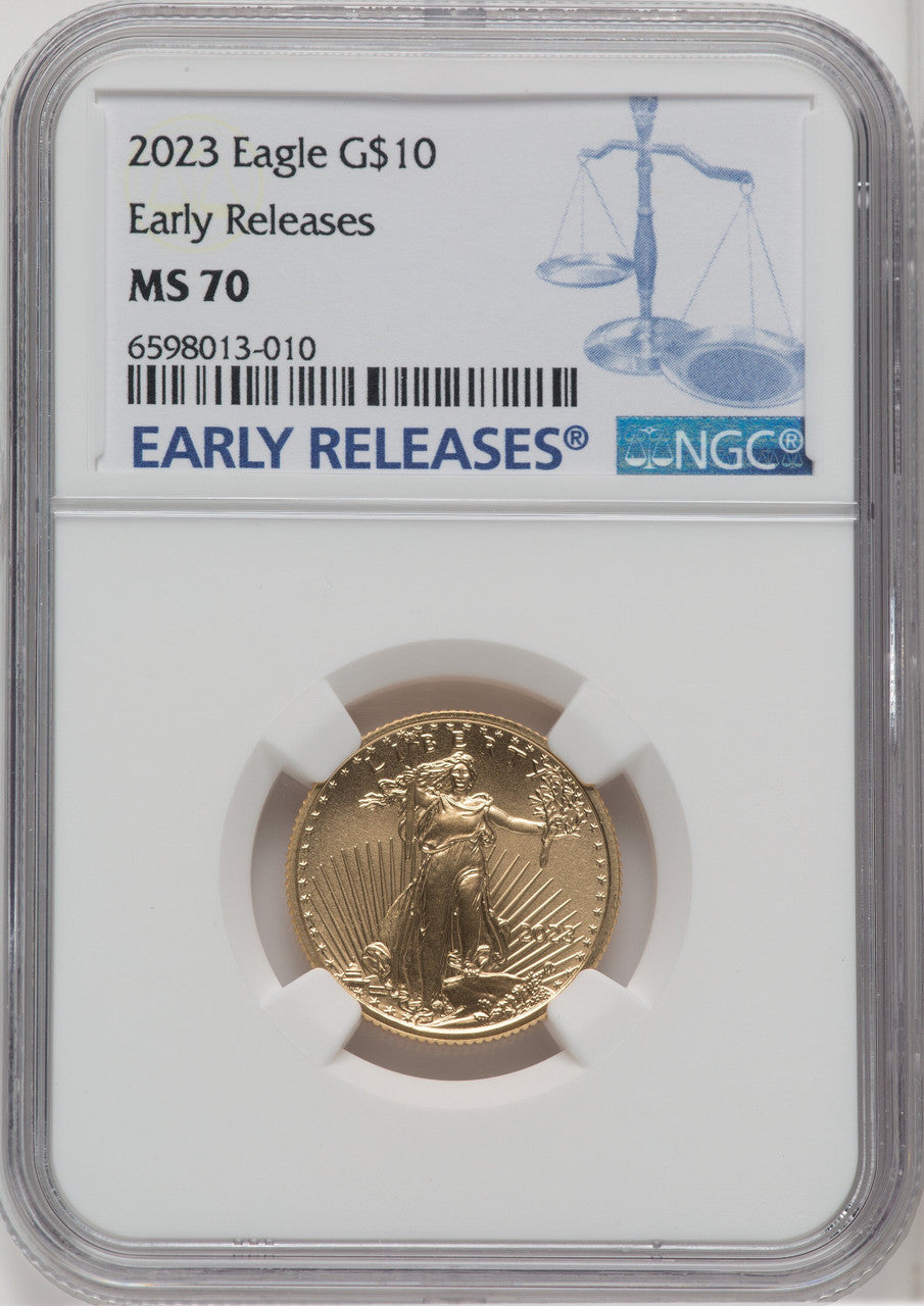 2023 $10 Quarter-Ounce Gold Eagle First Strike NGC MS70